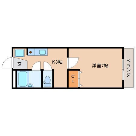 静岡駅 バス22分  平ケ谷下車：停歩1分 3階の物件間取画像